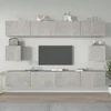 Vidaxl Komplet TV omaric 6-delni betonsko siv inženirski les