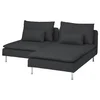 SÖDERHAMN Sofa dvosed s lenjivcem, Fridtuna tamnosiva