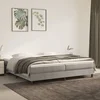 Okvir za krevet s oprugom svjetlosivi 200 x 200 cm baršunasti