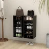 Ormarići za cipele 2 kom crni 31,5x35x70 cm konstruirano drvo