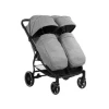 KikkaBoo kolica za blizance Happy 2 light grey (KKB40007)