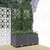 Vrtna žardinjera s rešetkom plavo-siva 80x40x136 cm PP