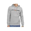 JACK & JONES Majica JJECorp svetlo siva / mandarina / črna
