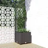 Vrtna žardinjera s rešetkom crna 40x40x136 cm PP