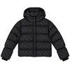 Guess PADDED HOODED LS JACKET W/ZIP Črna