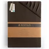 Temno rjava napenjalna rjuha iz jerseyja 120x200 cm Amber – Restilo