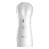 Gardj Europe Masturbator – serija B – vibrirajoča in utripajoča masturbacijska skodelica z USB-priključkom, 7+7 funkcij/način pogovora (bela)
