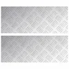 Vidaxl Stopnice Pravokotna 2 szt. srebrna 50 x 20 cm Aluminij