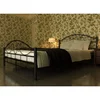 Krevet s madracem metalni crni 180 x 200 cm