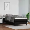 Dječji madrac s džepičastim oprugama srednje tvrdoće crni 80x160 cm lažna koža