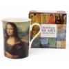 Porcelanasta skodelica Leonardo da Vinci Mona Lisa 300 ml kot darilo