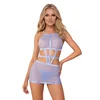 Obsessive Shaderi Dress & Thong Blue XS/S