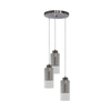 Libano Viseća Lampa 3X60W E27 Round Silver
