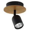 Spot svetiljka TOP WOOD 1xGU10/10W/230V crna/drvo