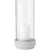 Namizni svečnik, 24,5 cm, pesek, kamenina/steklo, Stelton