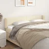 Uzglavlje s ušima krem 203x23x78/88 cm od umjetne kože