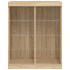 Komoda s LED svjetlima boja hrasta sonome 81x37x100 cm