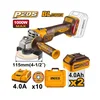 Akumulatorska ugaona brusilica CAGLI271532E 2x4/0Ah SUPER INGCO