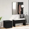 Set namještaja za predsoblje 3 pcs Crni hrast 80 x 31 x 40 cm