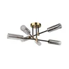 Plafonski luster TESSA 6xG9/5W/230V mesing/dimljeno-crna