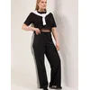 Trendyol Curve Ženski donji deo trenerke TBBSS25AJ00004, Crni