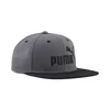 PUMA Essentials No.1 Logo Flat Brim Cap, Accessories, Moody Gray/Black, OSFA