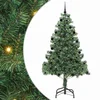 Božićno drvce s 300 LED svjetlima s stalakom Zelena 210 cm PVC
