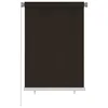 Vanjska roleta za zamračivanje 100 x 140 cm smeđa HDPE