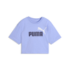 Essentials 2 Colour No. 1 PUMA Logo Short Length Tee Youth, Age, Intense Lavender, 13-14Y