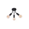 RABALUX Plafonjera Almus 3x60W crna
