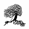 OPVIQ Zidna lampa Tree Woman