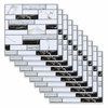 Mormark 3D stenske nalepke z videzom marmorja (10 kosov, 30x30cm) | MARBLEBLOCKS