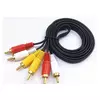 Činč-činč kabl 3xRCA - 3xRCA 1.5m crni