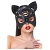 Fever Mock Leather Cat Mask Black
