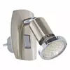 Eglo Mini 4 spot/1, led, gu10, 3w, 240lm, za utič. Nikl m.