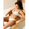 Sinsay - Bikini donji deo figi stila sa jacquard zebrastim uzorkom - krem