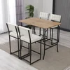 Hanah Home Set barskih stolova i stolica, 110 x 92 x 70 cm, 5 delova, Krem