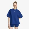 Majice adidas 3 Stripes Studio Boyfriend Tee Dark Blue XL