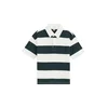 WE Fashion Majica temno zelena/bela