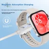 Xuanyi Zamenska narukvica za pametni sat + Kabl za punjenje pametnog sata za Huawei Band 6 Series, Bela