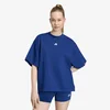 Majice adidas 3 Stripes Studio Boyfriend Tee Dark Blue M