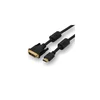 Video kabel LOGO DVI (18+1) moški – HDMI moški - 2 m, črn, pozlačeni priključki