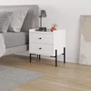 Hanah Home Noćni stočić, 44.9x52x35cm, Beli