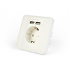 EnerGenie priključnica 2 x USB + CEE 7/3 2.4A Bela