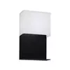 Eglo Galdakao zidna/led, 5,4w, 410lm, crna/čelik/bela/tekstil s policom