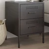 Vidaxl vidaXL Nočna omarica črna 36x39x50,5 cm jeklo