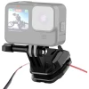 Puluz PULUZ sponka za vetrobransko steklo motornega kolesa za športne kamere (DJI Osmo Action 4, GoPro Hero 12, Insta360 Ace Pro/X4) (črna)
