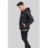 Basic bubble jacket blkwhtblk