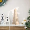 Drveno ukrasno božićno drvce 49 cm od masivne borovine