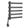 ELCOR električni radiator za brisače 480x520x50 mm, 63 W, črna mat - Črna mat barva - 480x520x50 mm - Sapho - ELCOR - 24 - Iz nerjavečega jekla - Oblika E - Oblika E - 480 - 520 - 50 - 63 - 14